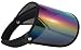 Paparazzi Visor for Face Sun Protection (Shiny Transparent Plastic) - Adjustable Angle, One Size Fits Most (Spectrum Black)