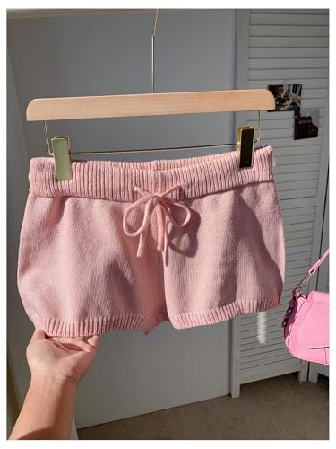 Image of MakeMeChic Women's Mini Micro Shorts Y2k Booty Shorts Sleep Pajama Bottoms