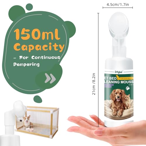 Dffghul MOUSSE Highly Effective Kennel Cleaning Supplly-Pet Odor Eliminator,Remove Stubborn Stains-Pet Ordor Remover,Suitable thumb #4