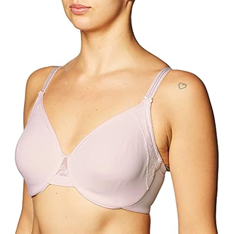 Olga Women's Plus Size Cloud 9 Minimizer Bra, ROSEWATR, 42D Cover