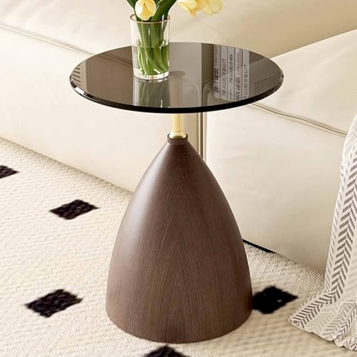 Table d'appoint ronde moderne pour un salon ou une chambre cosy
