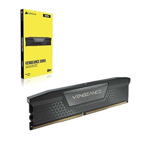 Corsair Vengeance RGB DDR5 RAM 32Go (2x16Go) 6000MHz CL30 Intel XMP Compatible iCUE Mémoire d'Ordinateur - Noir (CMH32GX5M2B6000C30)
