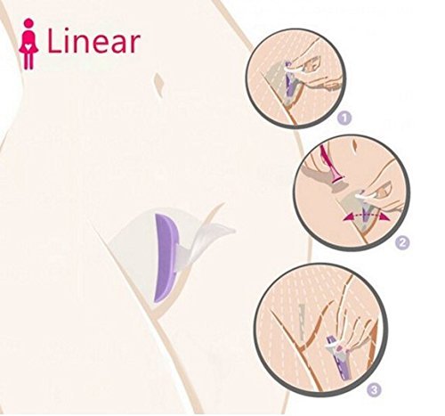 Miniatura 3 de Bikini Privados Afeitar Plantilla Sexy Mujer Pubic Pelo Razor (Lineal)