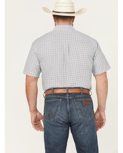 Cinch Men's Light Blue Print Shirt4