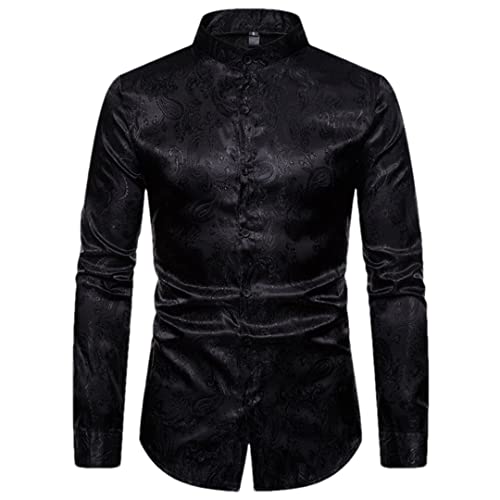 Chemise cachemire homme noire pour briller en discothèque et soirée