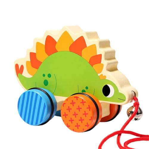 Animal Push Car, Wood Dragon Push Car, Baby Vehicle Toys, Hand Push Car Toys, Sensory Push Car, Push Car Toys for Girls, Toddler Push Car, Pull Rope Baby Car, Wooden Dragon Toy - Image 8