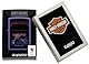 Zippo Sturmfeuerzeug - Harley-Davidson, Purple Matte, Black Light - Nachfüllbar - Wiederverwendbar - Windfestes Design - Geschenkbox - Made in USA