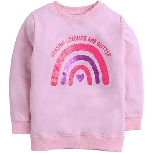 Baby Girl Cotton Round Neck Sweatshirt