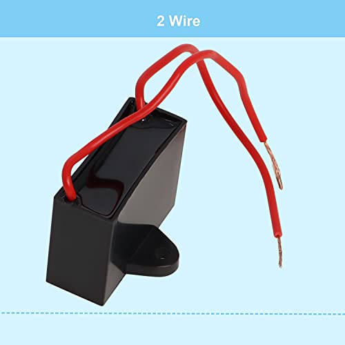 Image of Podoy CBB61 Ceiling Fan Capacitor for Compatible with New Tech 5uf 450VAC 50 /60HZ 2 Wire