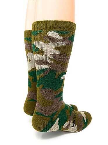 WARRIOR ALPACA SOCKS - Alpaca Wool Heavy-Duty Hunting Camouflage Socks for Men & Women, Terry Lined3