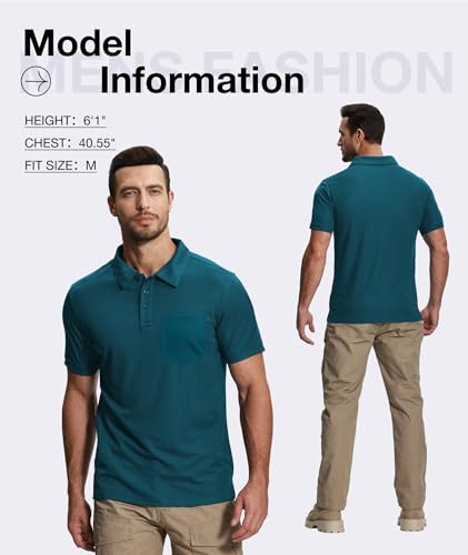 SCODI 7 Pack Polo Shirts for Men with Pocket Moisture Wicking Golf Polo Shirt Short Sleeve Outdoor Work Tactical Tshirt3