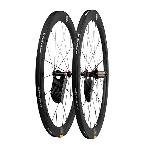 SUPERTEAM S50 700C Carbon Bike Wheel Clincher Novatec AS511SB/FS522SB Hub