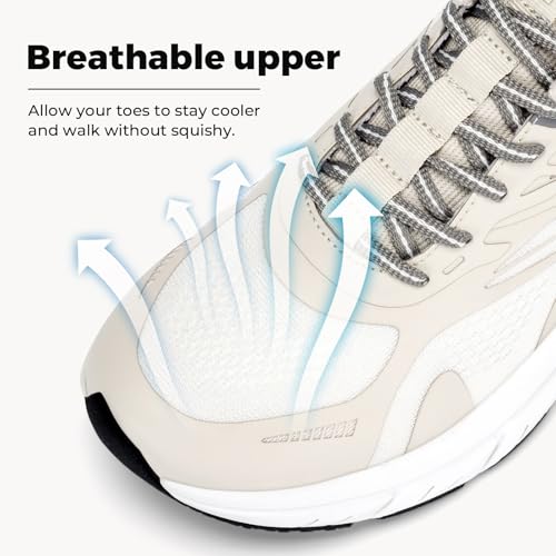 Image of FitVille Comfortable Extra Wide Walking Shoes for Men Lightweight Mens Walking Shoes Wide Width Non Slip Cushioned