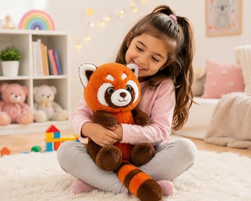 Image of Liquortees Furry Fox Soft Toy for Kids, Big Teddy Bear, Plush Stuffed Animals Gifting 40 CM