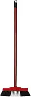 1 Vassoura de Pelo Sintético 30cm com Cabo e Base de Madeira – Leve, Resistente e Eficiente para Piso Liso – Ideal para Limpeza Doméstica Diária em Cozinha, Sala, Quarto e Ambientes Internos