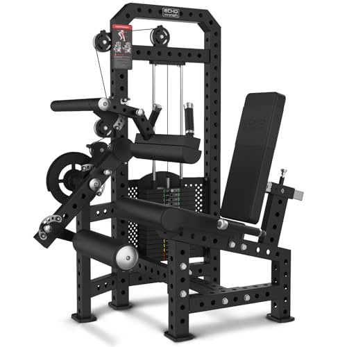 Image of Commercial-Grade Strength Exercise Equipment with 220lb Weight Stack, 3 inchx3 inch 12-Gauge Steel Tubing for Home & Gym, Multi-Function Trainer Machine for Strength Training & Body Building