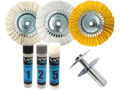 LINE10 Tools 8-Inch Airway Buffing Wheel Kit