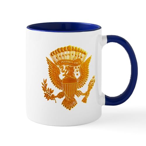 CafePress Vintage Gold Presidential Seal Mug 11 oz (325 ml) Ceramic Coffee Mug