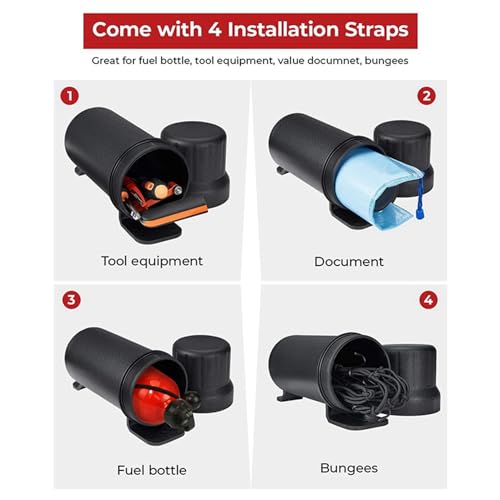 Accesorios universales para motocicletas de ruta, tubo portaobjetos talla M 4