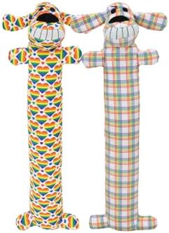 Loofa Dog Rainbow 12" Seasonal Pet Toy image 2