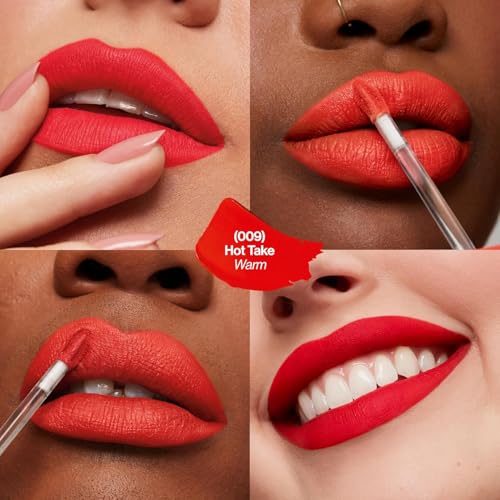 Image of REVLON Colorstay Limitless Matte Liquid Lipstick for woman, Waterproof, Long-Lasting, 100% Vegan, Lightweight, No-Budge Matte, Hot Take - (009)