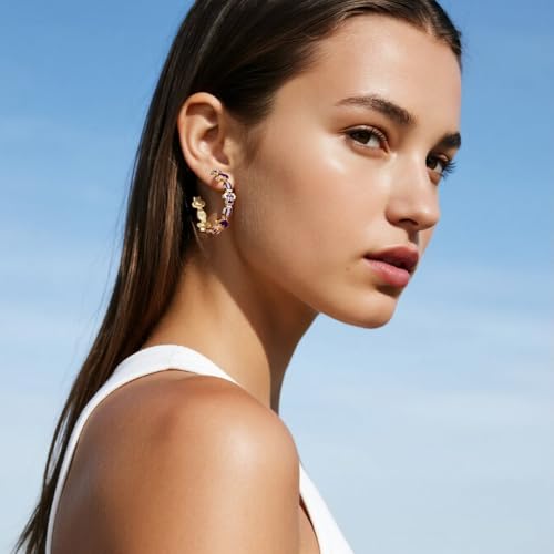 Football Earrings for Women Game Day Hoop Earrings Rugby Earring Football Helmet Earring for Mom Rugby Lover Gifts Football Mom Sports Jewelry3