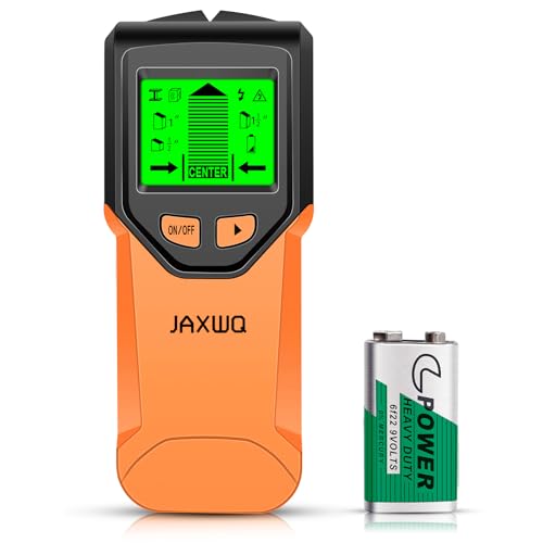 Stud Finder Wall Scanner - 5 in 1 Stud Finder Tool w/Smart Chip and HD LCD Display, Stud Detector Beam Finders for the Center and Edge of Wood AC Wire Metal Studs Joist Pipe (Onion)