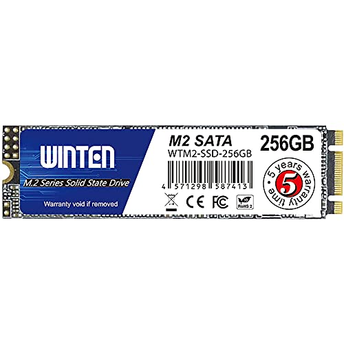 WINTEN SSD M.2 SATA 256GB 2280 3D NAND SATA3 6Gb/s（最大読取 550MB/s 最大書込...