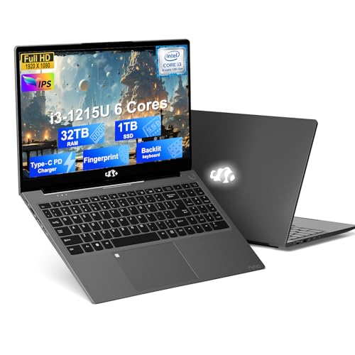 NIMO 15.6" Light-Gaming-Laptop, 8 Cores AMD Ryzen 7 Pro 6850U 8GB LPDDR5 RAM 256GB SSD (Beat i7-1360P Up to 4.7GHz) AMD Radeon 680M GPU IPS FHD Computer with 100W Type-C Backlit Keyboard Fingerprint