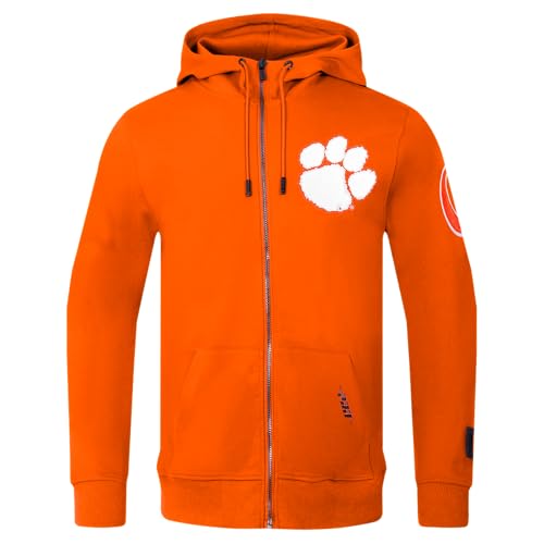 Image of Pro Standard Mens College Classic Chenille Cotton Double Knit Full Zip Hoodie