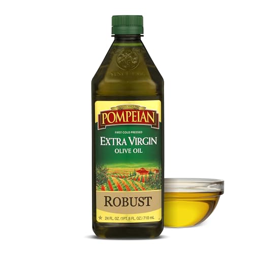 Pompeian Robust Extra Virgin Olive Oil, Contains Polyphenols, First Cold Pressed, 24 Fl Oz