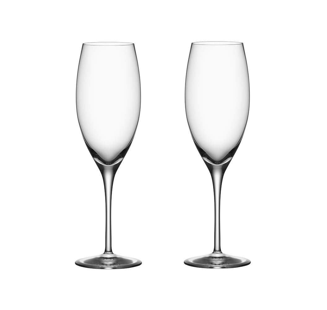 Orrefors 6180114 Premier 283,5 ml Lot de 2 verres à pied pour flûte à champagne Transparent
