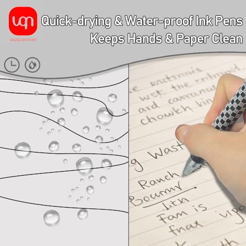 8 bolígrafos de tinta negra gel 0.5mm rápido secado miniatura 2