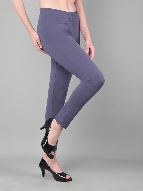Image of Comfort Lady Women Cotton Blend Regular Fit for Casual,Formal and Daily Use Kurti Pants with Front Pocket