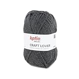 Pelote CRAFT LOVER de Katia en pelotes de 50 g et 133 mètres (10 - Gris foncé)