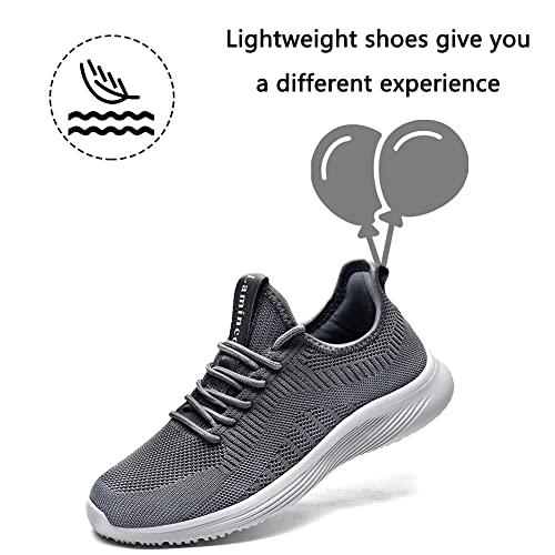 Image of Lamincoa Womens Slip On Walking Shoes Non Slip Casual Road Running Lightweight Mesh Fashion Sneakers for Gym Travel Workout