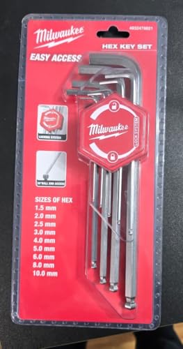 Milwaukee Innensechskantschlüssel-Satz 1.5mm-10mm 9-teilig metrisch