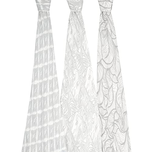 Image of aden + anais Silky Soft Swaddle Blanket, Boutique Muslin Blankets for Girls & Boys, Baby Receiving Swaddles, Ideal Newborn & Infant Swaddling Set, Perfect Shower Gifts, 3 Pack, Culture Club