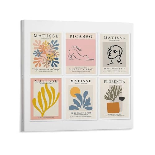 マティスのポスター ウォールアート キャンバス 印刷 画像の絵 壁掛け 飾り ホーム装飾20x20inch(50x50cm)