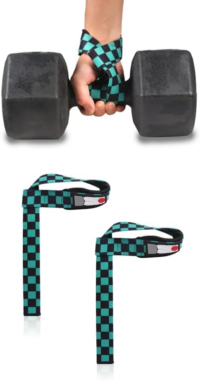 Anime Weight Lifting Wrist Wraps – 25″ Long Lifting Straps for Weightlifting, Hand Weights, Gym