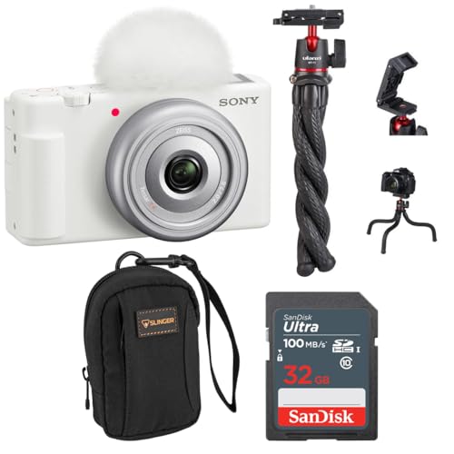 Amazon | Sony Vlogカメラ ZV-1F ホワイトバンドル 32GB SDカード付き