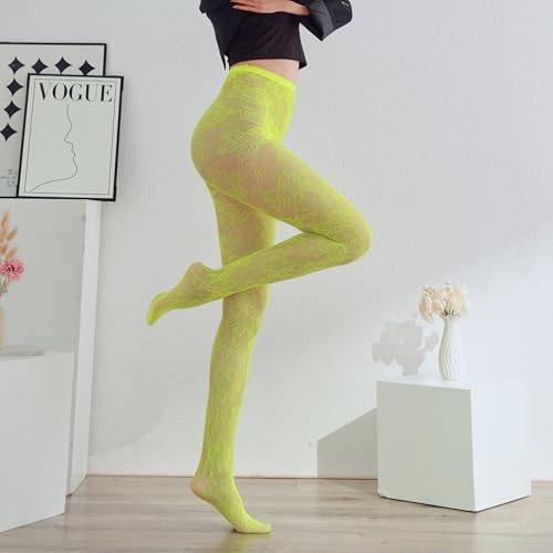 Image of Sahabowi Fishnet Pantyhose For Women Sheer High Waist Tights Control Top Mesh Stockings, Pantyhose12