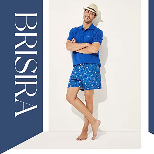 Image of BRISIRA Mens Swim Trunks Swim Shorts Quick Dry 5 inch Inseam Beach Shorts with Compression Liner and Zipper Pocket
