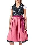  Berwin & Wolff Damen 986704 Dirndl, Mehrfarbig (Grau/Rosa 1918), (Herstellergröße: 32)