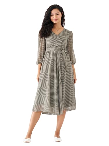 Image of AASK Women Fancy Plain & Solid Designer Dress for Women