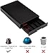 Amazon Basics Nespresso OriginalLine Coffee Pod with 1 Storage Drawer Holder, 50 Capsule Capacity, Black