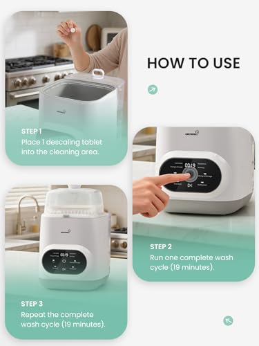image for GROWNSY Descaling Tablets for Bottle Washers, Descaler Tablets to Remo