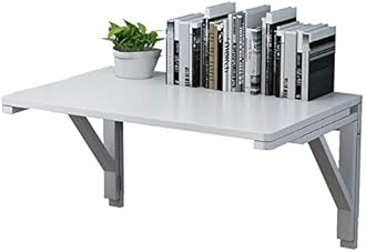 MM MELISEN Wall Mounted Folding Table for Laundry Room, Wall Mounted Fold Down Desk for Small Saving Spaces, Kids Floating Desk for Dining, Room, Study, Kitchen, Dinner, Bar