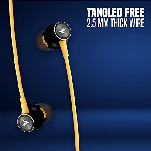 Image of MOZU Flexiband 251 Wireless Bluetooth in Ear Neckband Earphone with Mic (Honey Yellow)