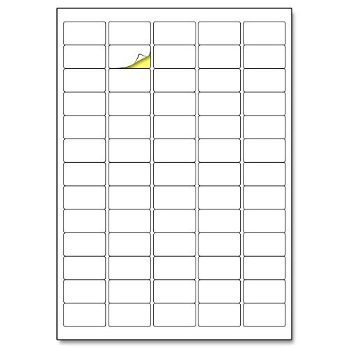 38,1 x 21,2mm, 25 Blatt, A4 Aufkleber Etiketten Selbstklebend matt - 65 Stück pro Blatt